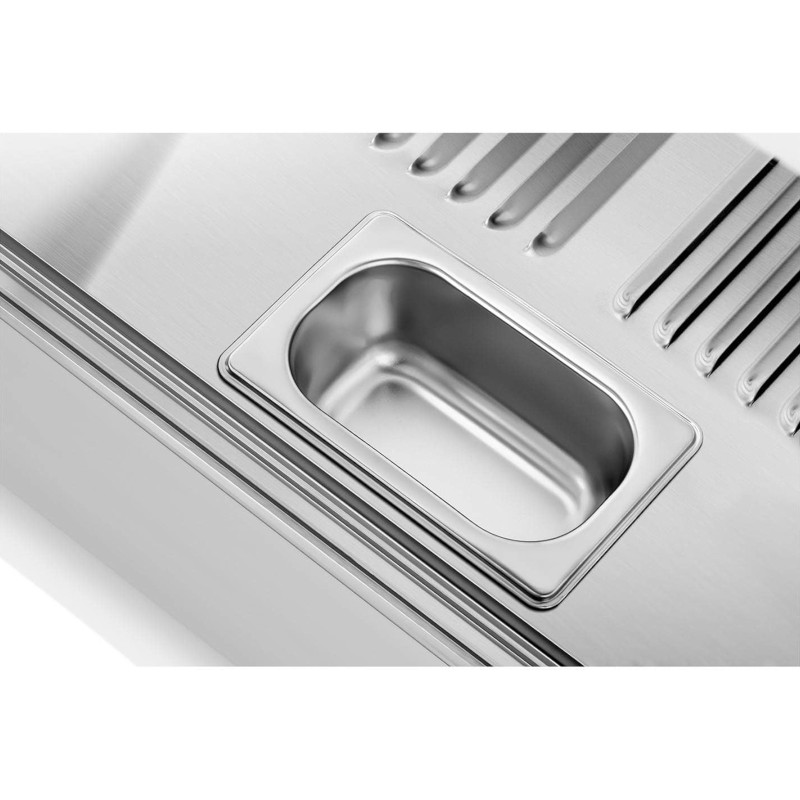 Reguliuojamas šildymo ekranas maisto pristatymui, 3 lentynos, 1500 W, 160 L