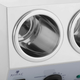 
Dvigubas buteliuko šildytuvas karštiems padažams, 2 šildymo zonos, 2x1 l
