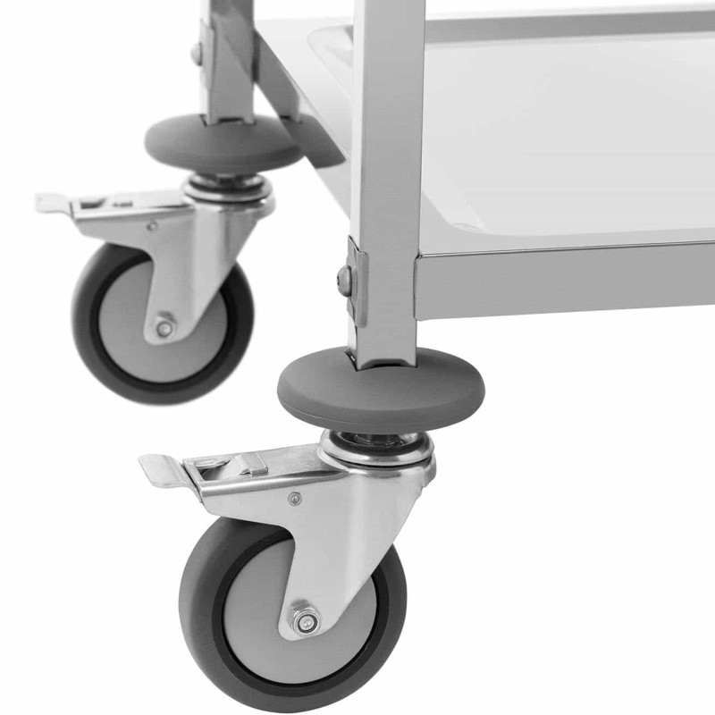 
Maitinimo padavėjo vežimėlis serviravimui, 3 lentynos, 73 x 38 cm, iki 81 kg
