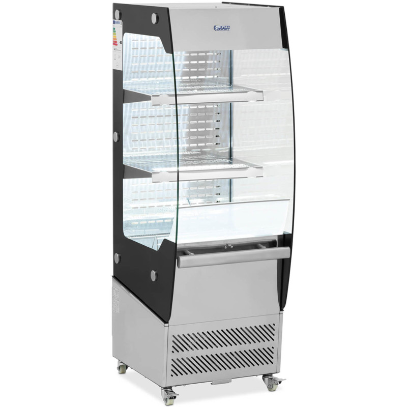 
Šaldytuvo vitrina, stiklas, LED, 2 lentynos, 180 l
