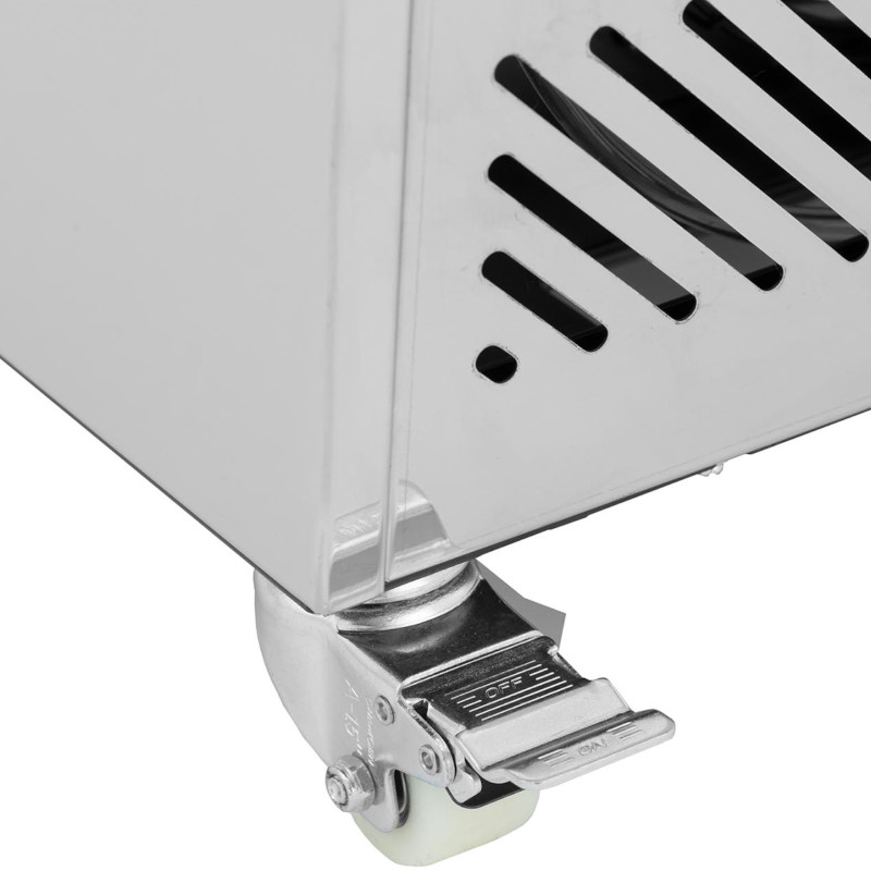 
Šaldytuvo vitrina, stiklas, LED, 2 lentynos, 180 l
