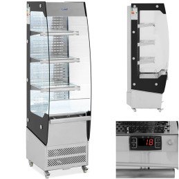
Šaldytuvo vitrina, stiklas, LED, 3 lentynos, 220 l
