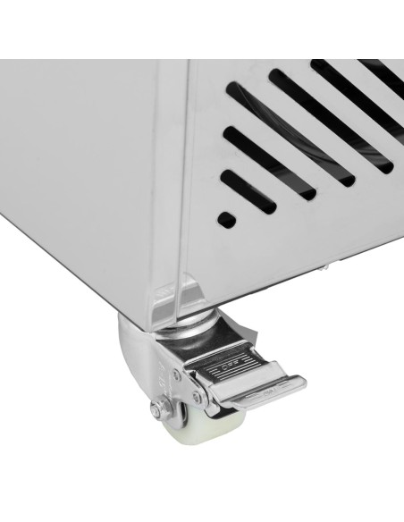 
Šaldytuvo vitrina, stiklas, LED, 3 lentynos, 220 l
