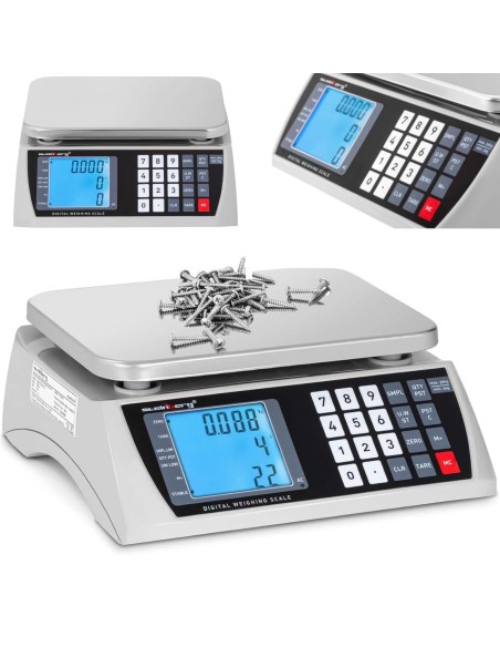 Prekybos parduotuvės svarstyklių skaičiavimas LCD 22,3 x 17,4 cm 30 kg / 1 g
 
Prekybos parduotuvės svarstyklių skaičiavimas LCD 22,3 x 17,4 cm 30 kg / 1 g