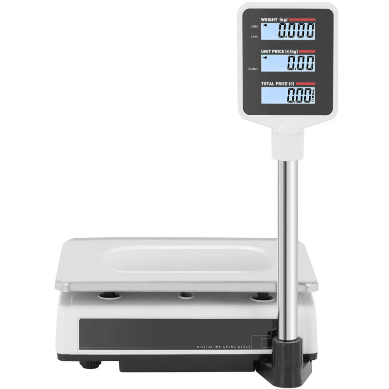 LCD parduotuvės ir sandėlio tikrinimo svarstyklės 6 kg / 1 g