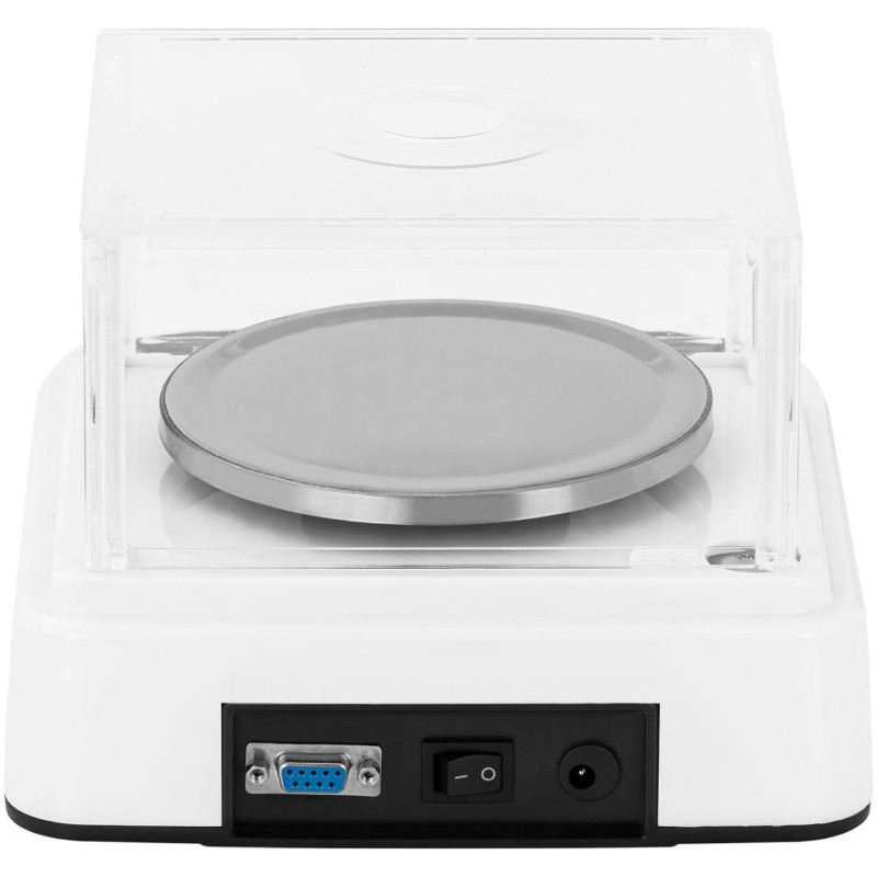 Analitinės laboratorinės svarstyklės su LCD dangteliu 2000 g / 0,01 g