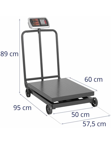 Pramoninės platforminės svarstyklės ant ratų 600 kg / 100 g LCD
 
Pramoninės platforminės svarstyklės ant ratų 600 kg / 100 g LCD