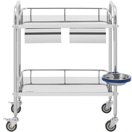 Laboratorinis kosmetinis gydymo vežimėlis pagamintas iš plieno, 2 lentynos, 2 stalčiai, 65 x 60 x 86 cm, 20 kg
 
Laboratorinis kosmetinis gydymo vežimėlis pagamintas iš plieno, 2 lentynos, 2 stalčiai, 65 x 60 x 86 cm, 20 kg