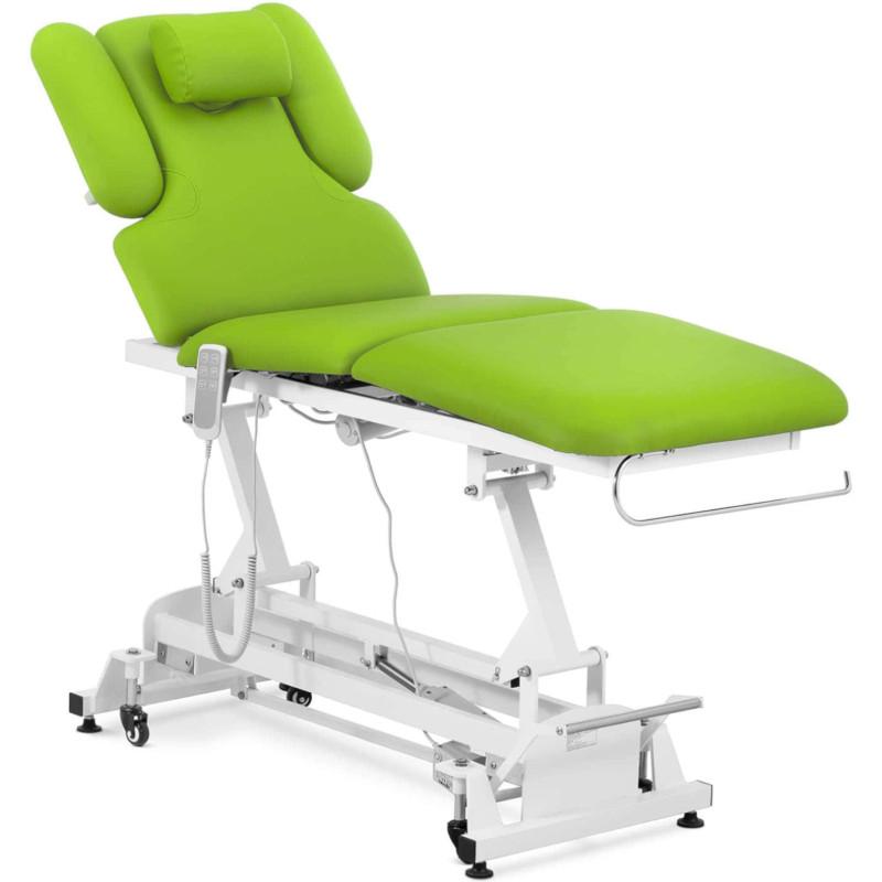 Lova, elektrinis masažo stalas, 3 varikliai, 250 kg NANTES - šviesiai žalia