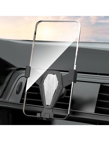 Gravitacinis išmaniojo telefono automobilinis laikiklis oro angai juodas Gravitacinis išmaniojo telefono automobilinis laikiklis oro angai juodas