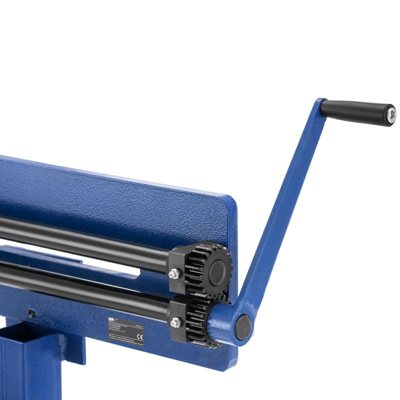 Rankinė skardos karoliukų vėrimo mašina su stovu, plotis 46 cm, 1,2 mm