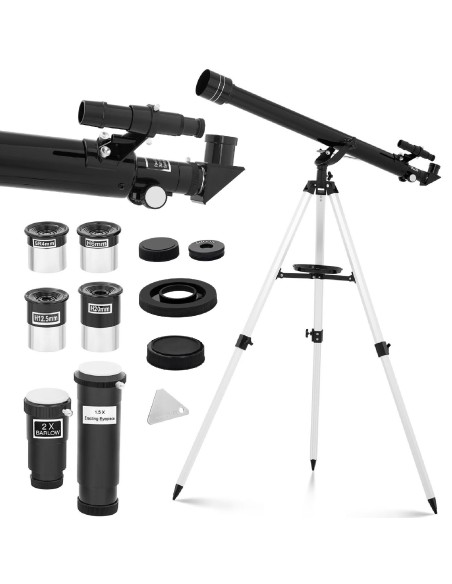 Astronominis lęšių refrakcinis teleskopas 900 mm f/15 sk. 60 mm Astronominis lęšių refrakcinis teleskopas 900 mm f/15 sk. 60 mm