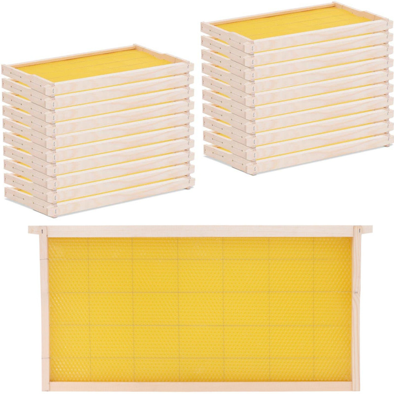 
Langstroth pušinis bičių avilio rėmas su žarnomis 232 mm - 20 vnt
