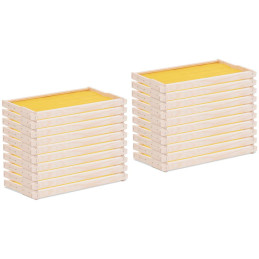 
Langstroth pušinis bičių avilio rėmas su žarnomis 232 mm - 20 vnt
