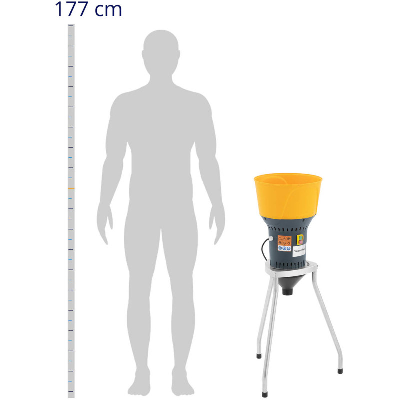 Kukurūzų ir žirnių grūdų malūnėlis su pagrindu 60 l 400 kg/ h 1300 W