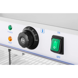 
Šildoma vitrina maisto pristatymui, 3 lentynos, 25-85C, 1200W
