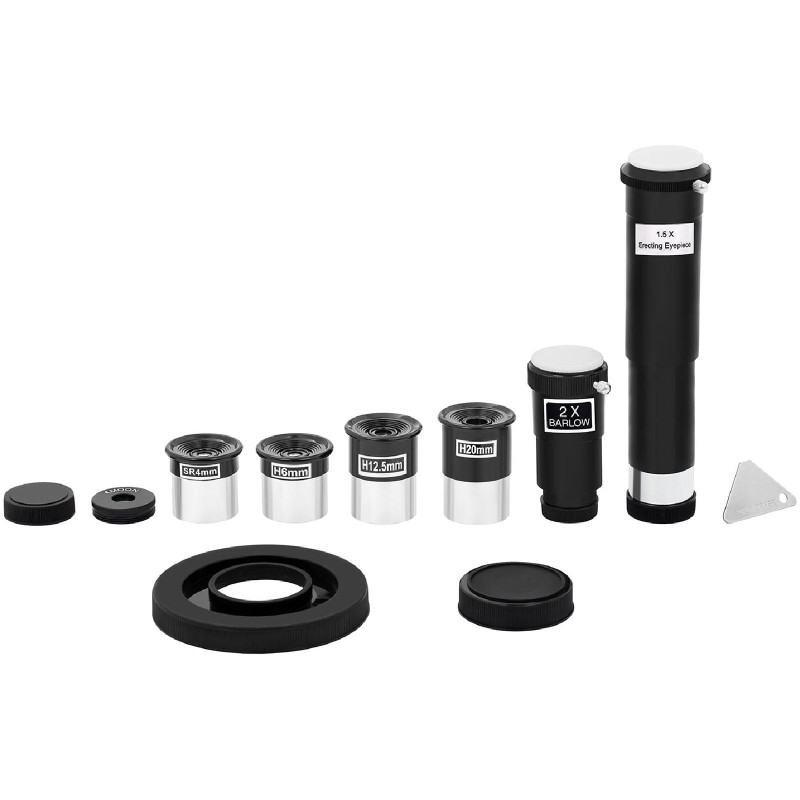 Astronominis lęšių refrakcinis teleskopas 900 mm f/15 sk. 60 mm