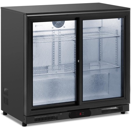 
Gėrimų šaldytuvas 2x stumdomos durys, plieninis korpusas 2-10C 208L
