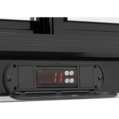 
Gėrimų šaldytuvas 2x stumdomos durys, plieninis korpusas 2-10C 208L
