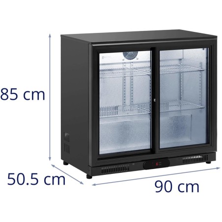
Gėrimų šaldytuvas 2x stumdomos durys, plieninis korpusas 2-10C 208L

