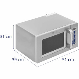 
Profesionali mikrobangų krosnelė 100 programų 25L 1550W
