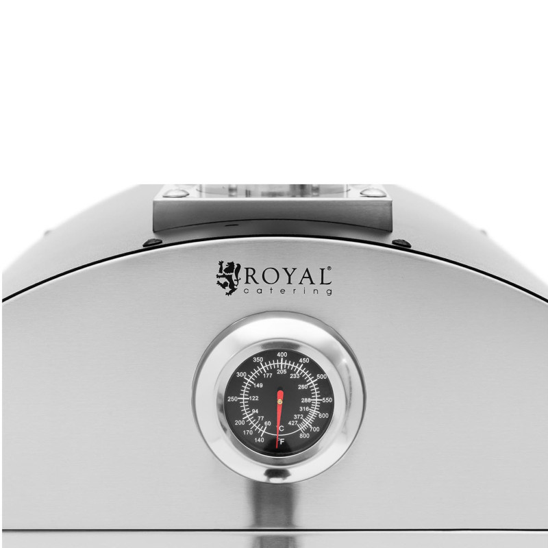 
Malkomis kūrenama naminė picos krosnelė, reguliuojamo skersmens. 33cm 190C
