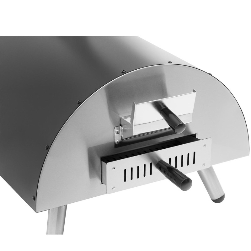 
Malkomis kūrenama naminė picos krosnelė, reguliuojamo skersmens. 33cm 190C
