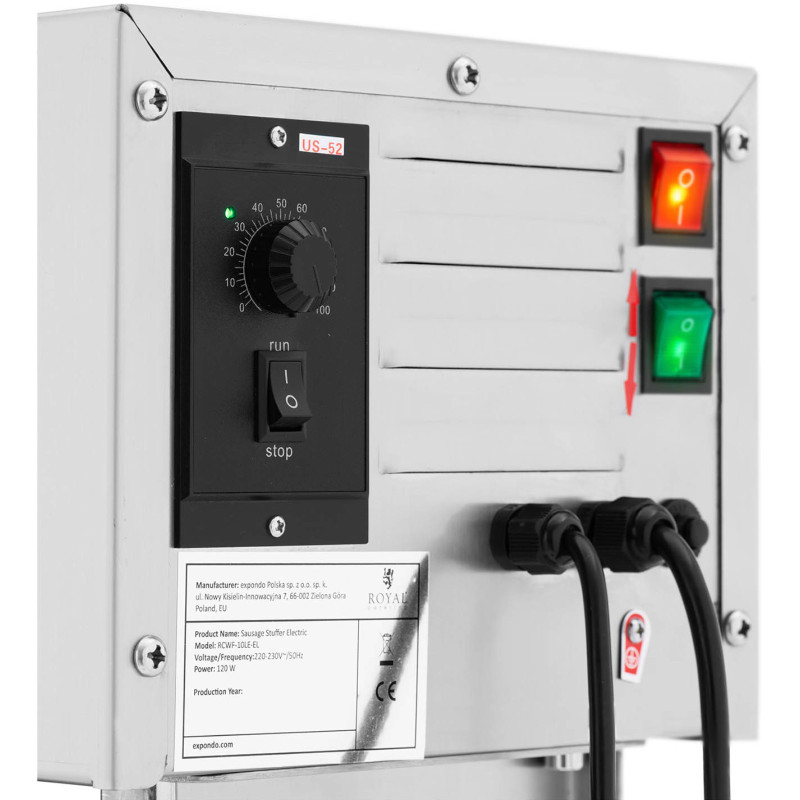 Elektrinis dešrų kimštuvas 4 piltuvėliai 230V 120W 10L