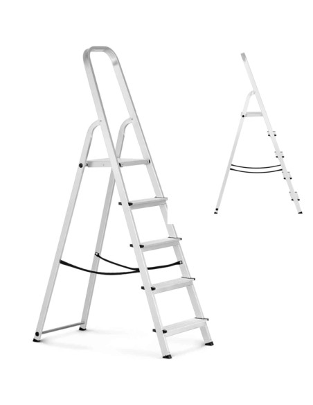 Aliumininės sulankstomos kopėčios, 5 laiptelių, aukštis nuo 100cm iki 150kg
 
Aliumininės sulankstomos kopėčios, 5 laiptelių, aukštis nuo 100cm iki 150kg