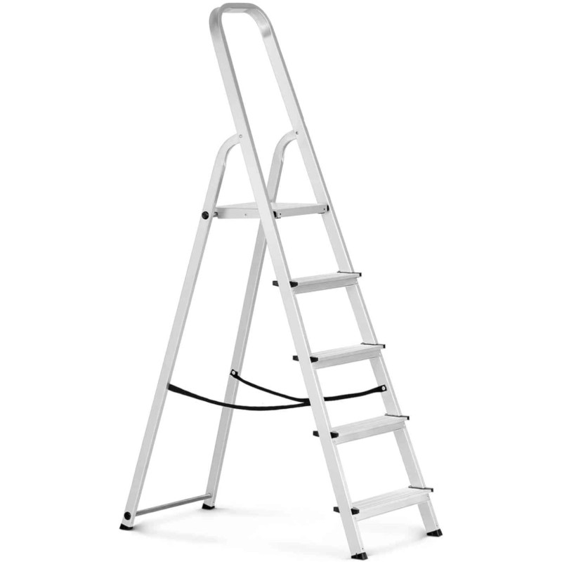 Aliumininės sulankstomos kopėčios, 5 laiptelių, aukštis nuo 100cm iki 150kg