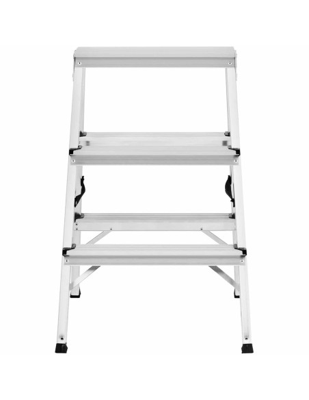 Sulankstomos aliuminio kopėčios, 3 laipteliai, aukštis 65cm, iki 150kg
 
Sulankstomos aliuminio kopėčios, 3 laipteliai, aukštis 65cm, iki 150kg