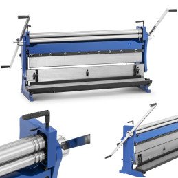 
4in1 lakštinio metalo lenkimo staklės su valcavimo, presavimo ir pjovimo funkcija, 1040mm

