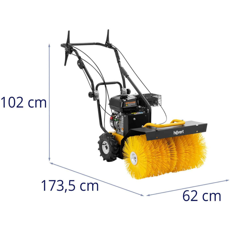 Benzino kelių šlavimo mašina, šepečio plotis 700mm