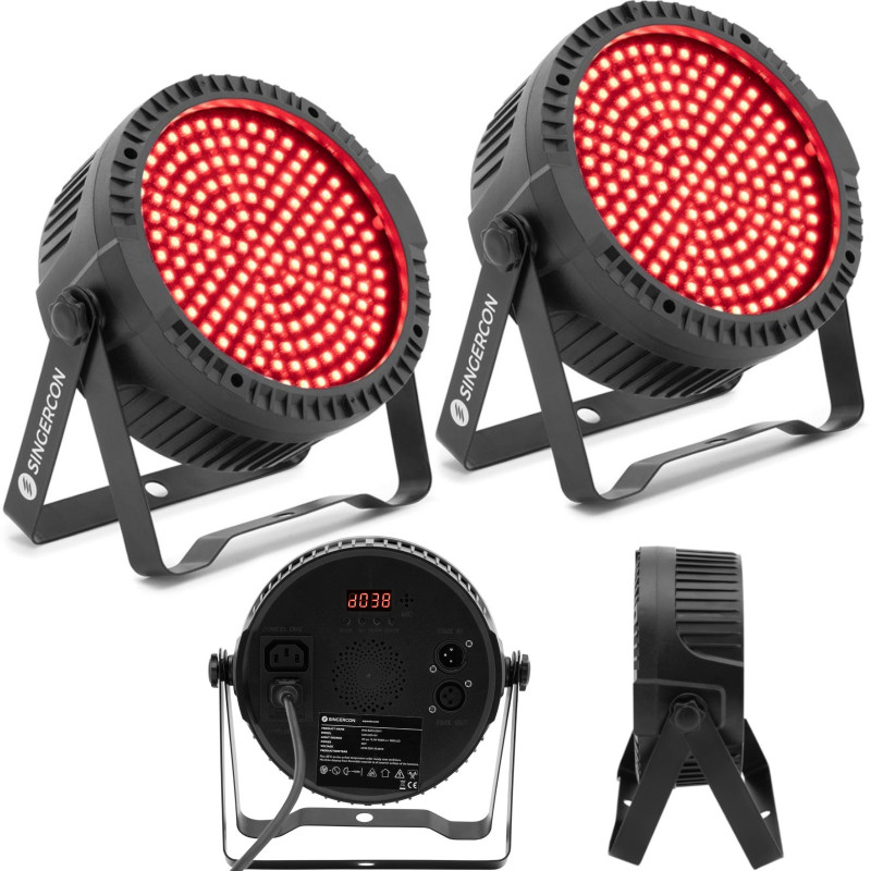 
Scenos prožektoriai, scenos apšvietimas PAR, 175 SMD diodai, 48W, 2 vnt.
