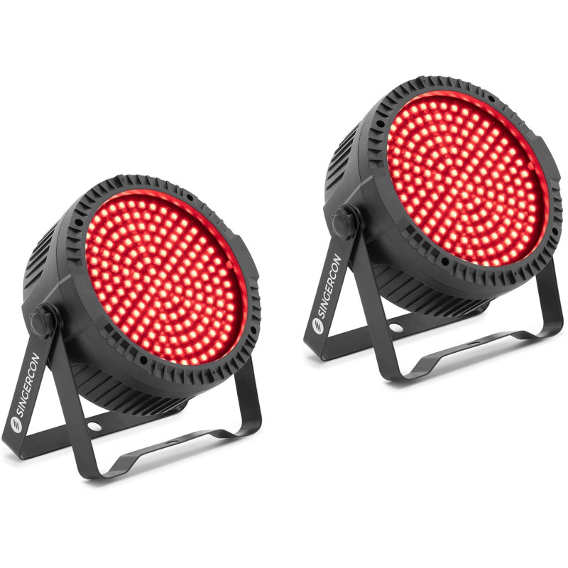 Scenos prožektoriai, scenos apšvietimas PAR, 175 SMD diodai, 48W, 2 vnt.