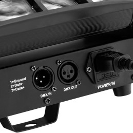
Scenos apšvietimas CON.LED-109 judanti galvutė Spider 8 LED 27W RGBW
