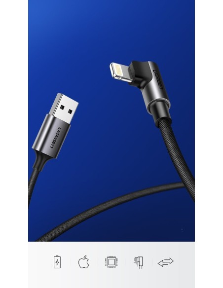 Kampinis kabelis iPhone USB - Lightning MFI 2.4A 1m juodas
 
Kampinis kabelis iPhone USB - Lightning MFI 2.4A 1m juodas