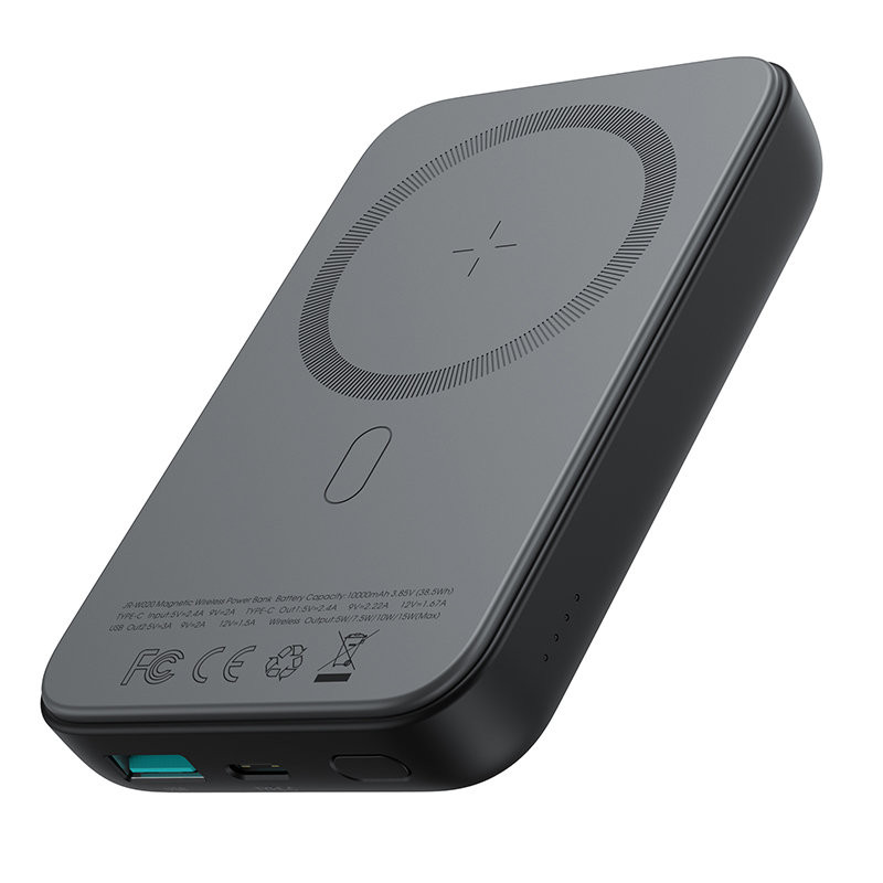 Mini Power Bank 10000mAh magnetinis su QC PD USB USB-C įkrovikliu, juodas
Mini Power Bank 10000mAh magnetinis su QC PD USB USB-C įkrovikliu, juodas