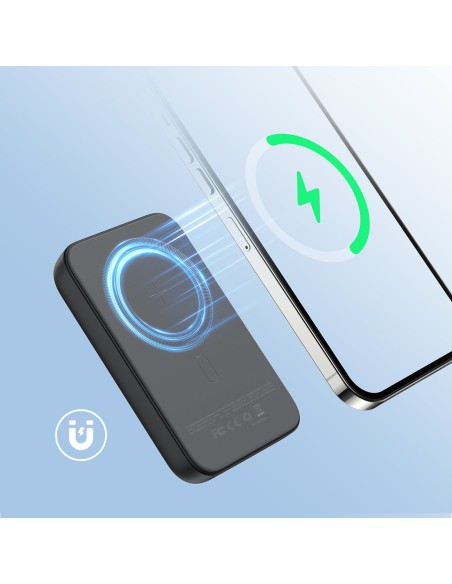 Mini Power Bank 10000mAh magnetinis su QC PD USB USB-C įkrovikliu, juodas
 
Mini Power Bank 10000mAh magnetinis su QC PD USB USB-C įkrovikliu, juodas