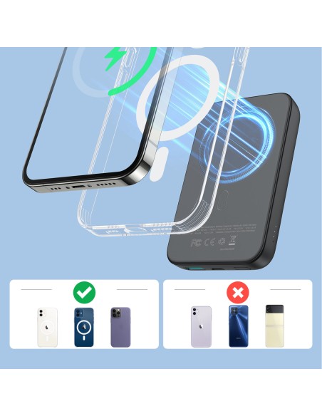Mini Power Bank 10000mAh magnetinis su QC PD USB USB-C įkrovikliu, juodas
 
Mini Power Bank 10000mAh magnetinis su QC PD USB USB-C įkrovikliu, juodas