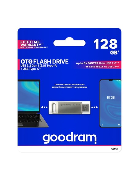 Pendrive 128GB, dvi USB 3.2 + USB-C OTG ODA3 jungtys, sidabrinė
 
Pendrive 128GB, dvi USB 3.2 + USB-C OTG ODA3 jungtys, sidabrinė