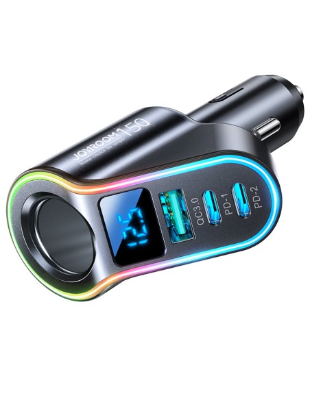 4in1 greitas USB-A automobilinis įkroviklis 2x USB-C PD 150W juodas
 
4in1 greitas USB-A automobilinis įkroviklis 2x USB-C PD 150W juodas
