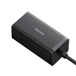 
2in1 GaN5 Pro sieninis įkroviklis + HUB HDMI 4K keitiklis 2x USB-C USB-A juodas
