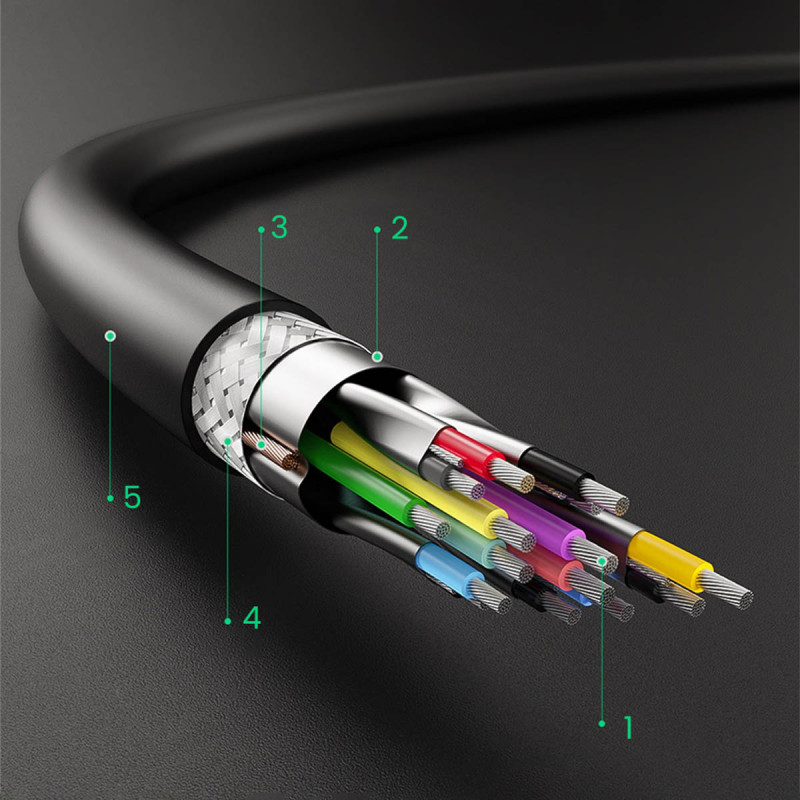 USB-A 3.0 5Gb/ s laidas 0.5m juodas