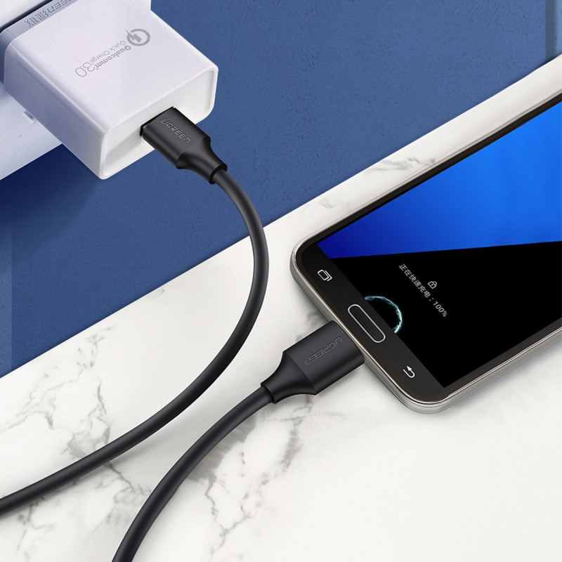 USB-A 3.0 – Micro USB-B SuperSpeed 5Gb/ s disko laidas 2m juodas