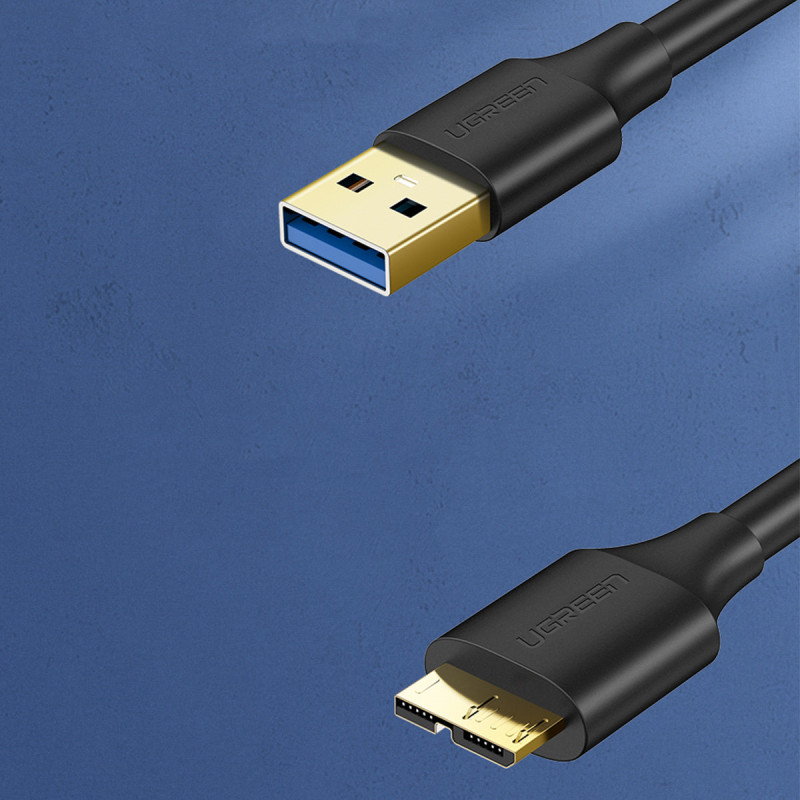 USB-A 3.0 – Micro USB-B SuperSpeed 5Gb/ s disko laidas 2m juodas