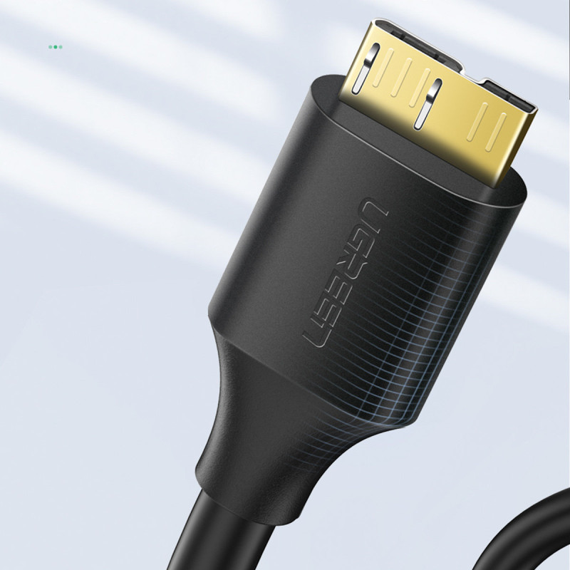 USB-A 3.0 – Micro USB-B SuperSpeed 5Gb/ s disko laidas 2m juodas