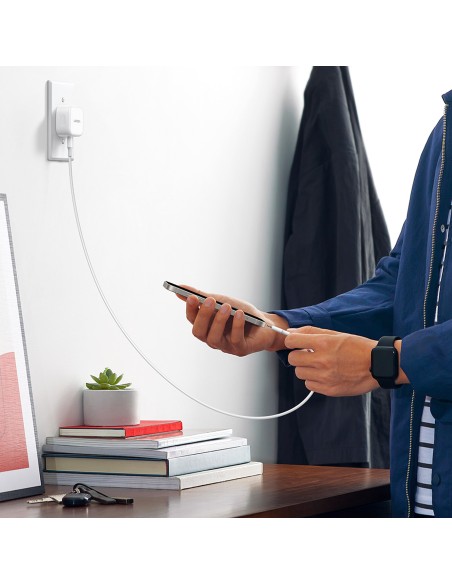 Greitas tinklo įkroviklis, angliškas UK kištukas, USB-C PD 30W, baltas
 
Greitas tinklo įkroviklis, angliškas UK kištukas, USB-C PD 30W, baltas