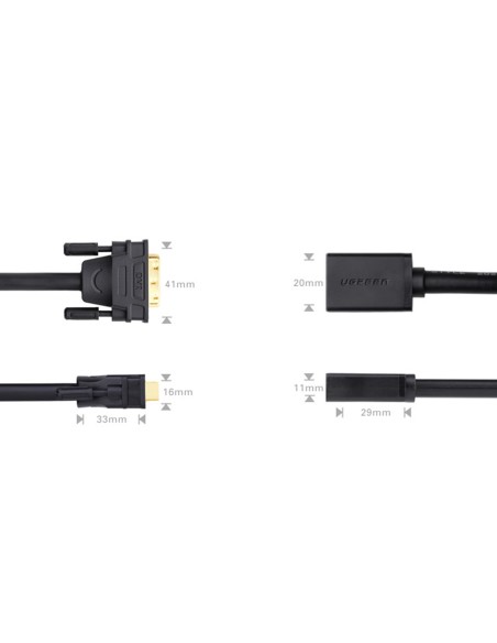 HDMI (moteris) į DVI (vyriškas) adapteris, 0,15 m, juodas
 
HDMI (moteris) į DVI (vyriškas) adapteris, 0,15 m, juodas