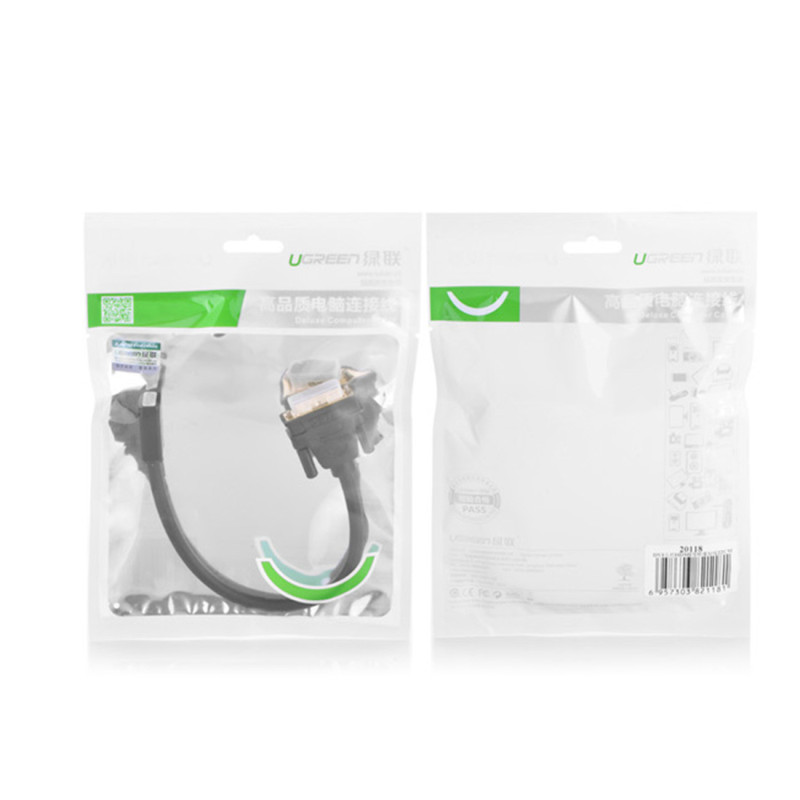 HDMI (moteris) į DVI (vyriškas) adapteris, 0,15 m, juodas